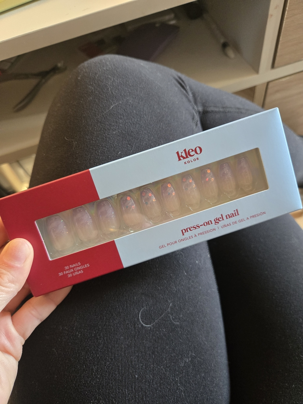 Kleo Kolor Press-On Gel Nails - Smokey Lavender